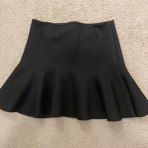 Flattering mini black skirt